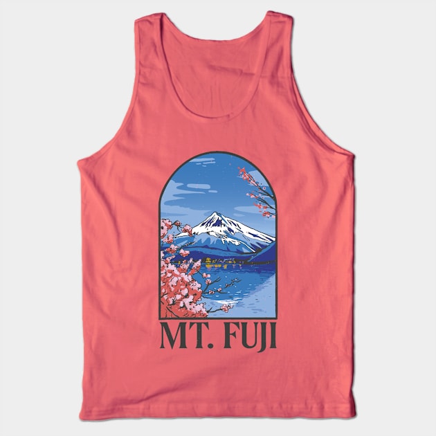 Beautiful Mt. Fuji. Landscape Tank Top by ExelanArt